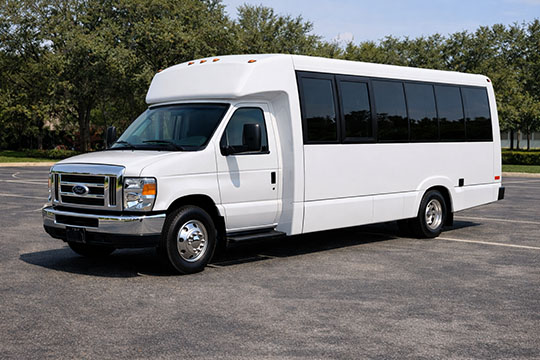 18-passenger minibus available for charter in Stamford, CT